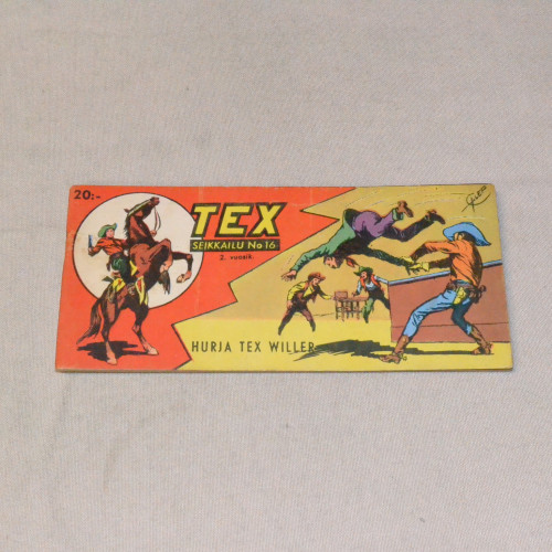 Tex liuska 16 - 1954 Hurja Tex Willer (2. vsk)
